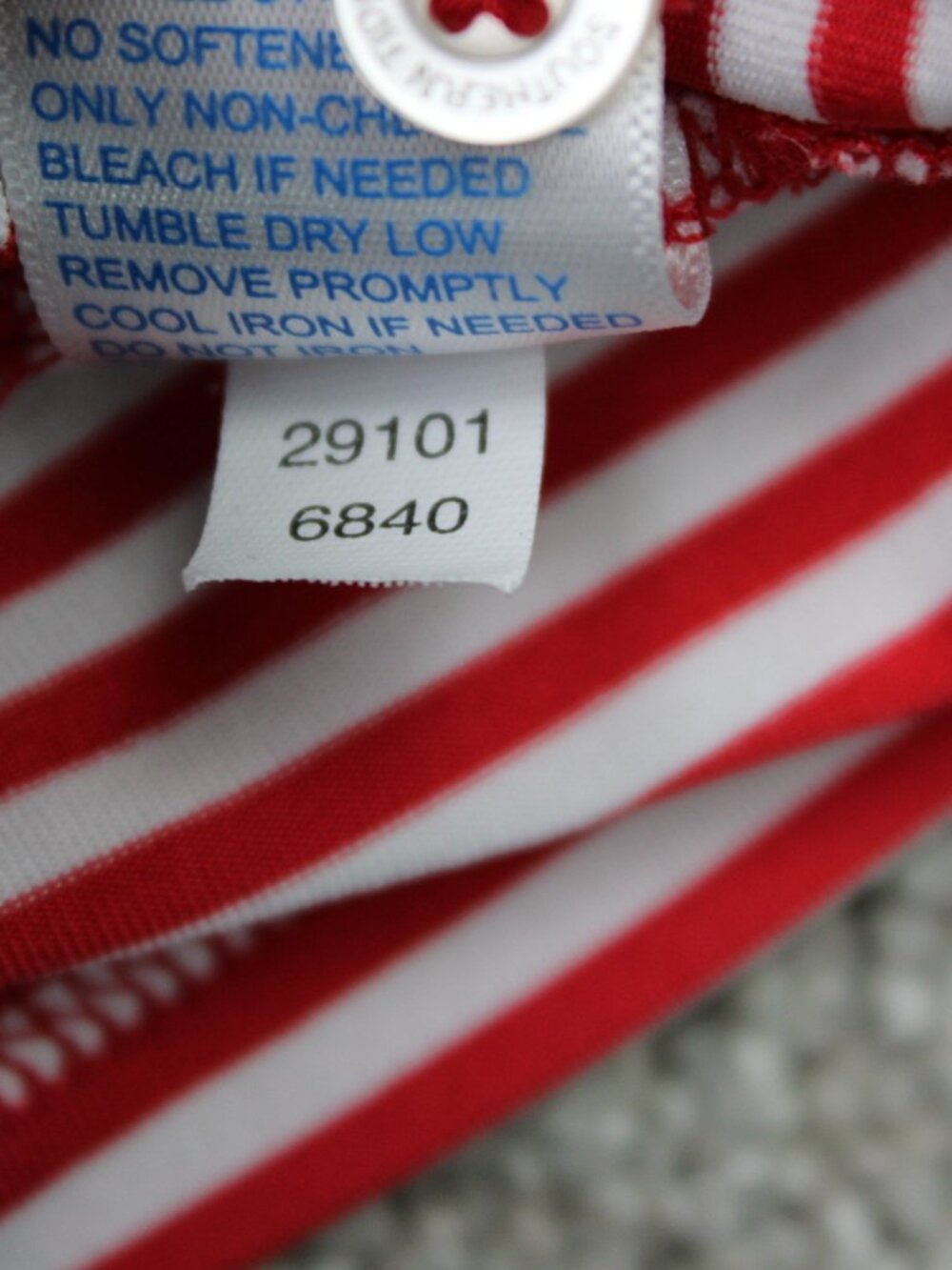 Southern Tide Polo Shirt Mens XL Red/White Performance Striped 4 Way Stretch S/S - Picture 7 of 11
